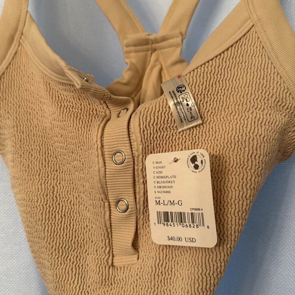 Free People Movement All Clear Scrunched Henley Tank - Picture 5 of 5